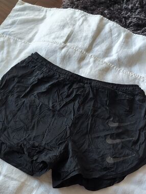 Nike Women’s Black Athletic Running Shorts with Subtle Swoosh